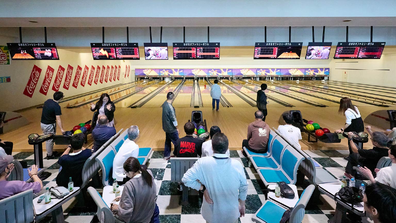 ボーリング大会の写真