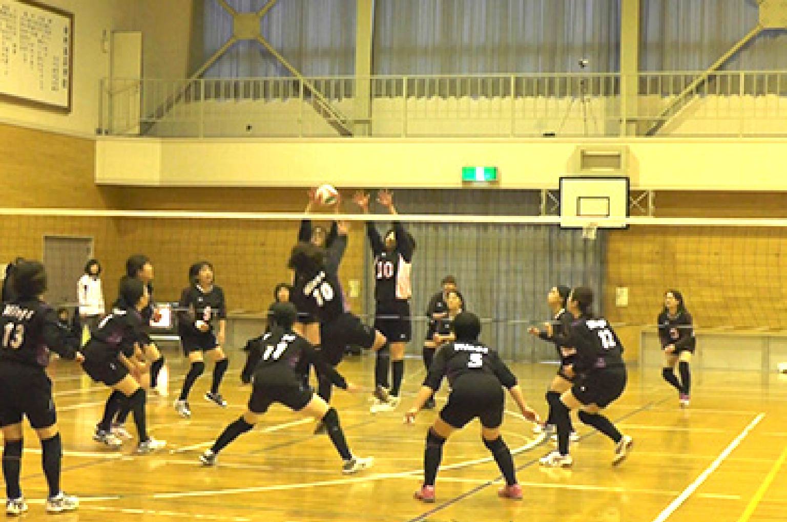 バレーボールの試合写真